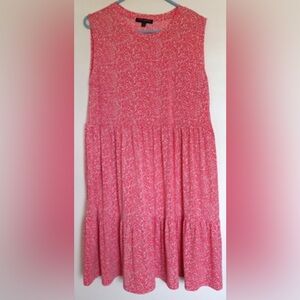 Banana Republic Coral tiered dress